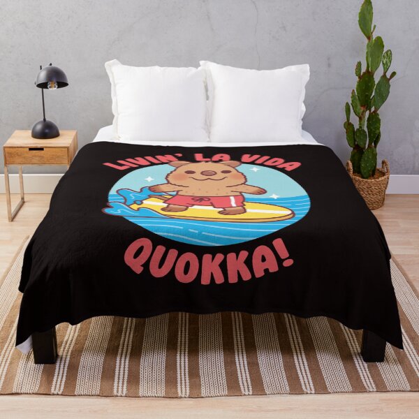 Item preview, Cute Surfing Quokka Livin La Vida Quokka Funny designed and sold by rustydoodle.