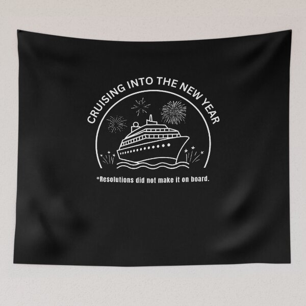Item preview, Cruising Into The New Year Resolutions Didnt Board designed and sold by AlyceLynne.