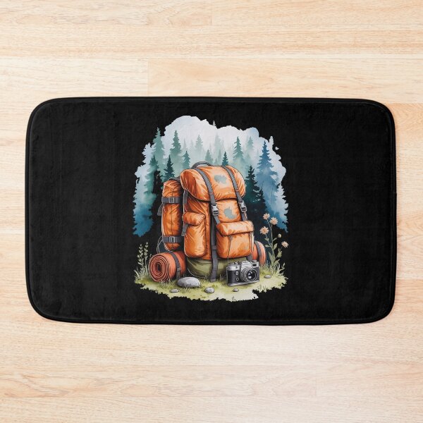 Item preview, Hiking Backpack with Outdoor Gear designed and sold by BubblePancake.