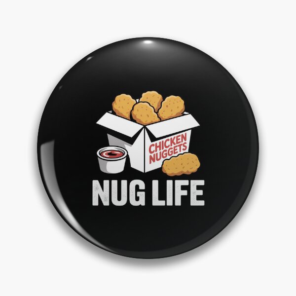 Item preview, Hilarious Nug Life Chicken Nuggets Funny Junk Food designed and sold by BubblePancake.