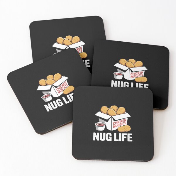 Item preview, Hilarious Nug Life Chicken Nuggets Funny Junk Food designed and sold by BubblePancake.
