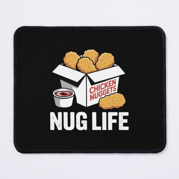 Item preview, Hilarious Nug Life Chicken Nuggets Funny Junk Food designed and sold by BubblePancake.