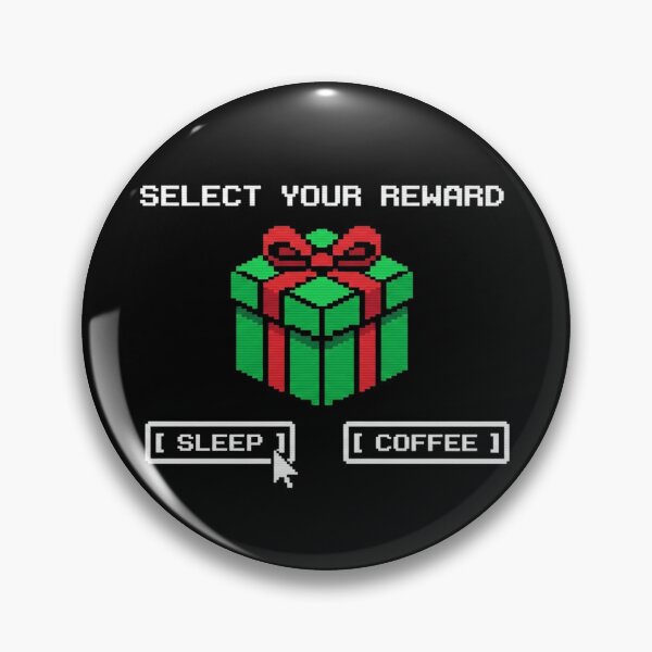 Item preview, Select Your Reward Funny Pixel Art Gamer Programmer Christmas designed and sold by BKPrintDesing.