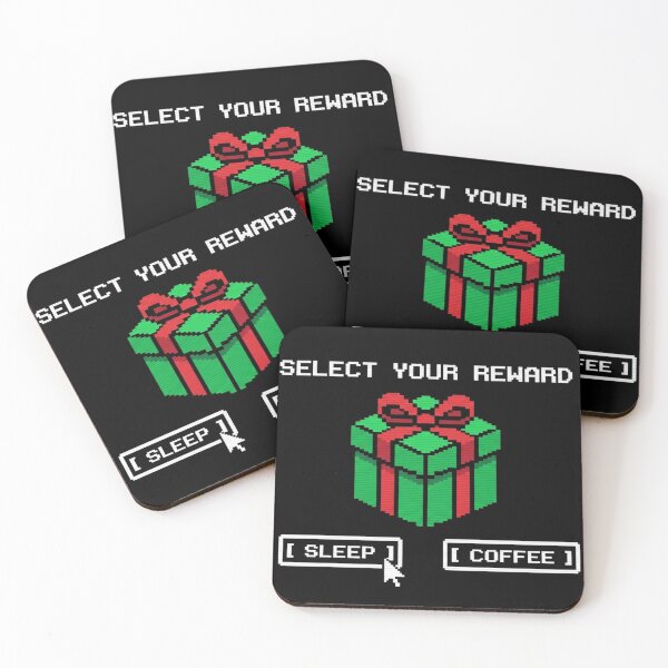 Item preview, Select Your Reward Funny Pixel Art Gamer Programmer Christmas designed and sold by BKPrintDesing.