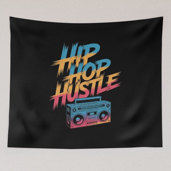 Item preview, Hip Hop Hustle Boombox Graffiti designed and sold by BubblePancake.