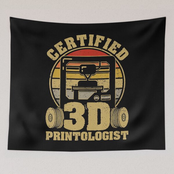 Item preview, Funny Retro 3D Printer Certified 3D Printologist 3D Printing designed and sold by AdrianaDoria.