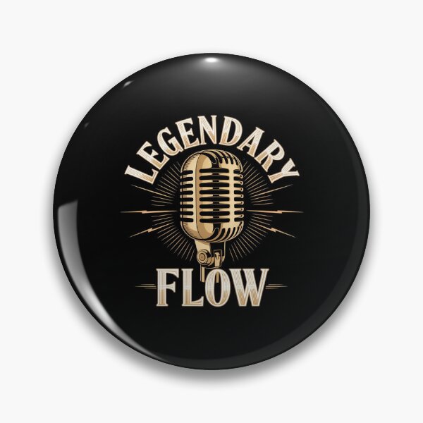 Item preview, Hip-hop Legendary Flow Rapper Microphone Graphic designed and sold by BubblePancake.