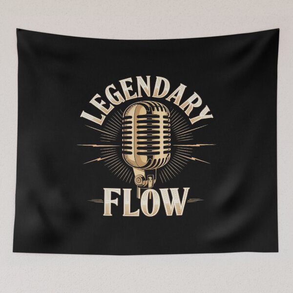Item preview, Hip-hop Legendary Flow Rapper Microphone Graphic designed and sold by BubblePancake.