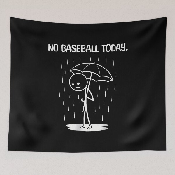 Item preview, No Baseball Today Stick Figure Funny designed and sold by JuanitaJulia.