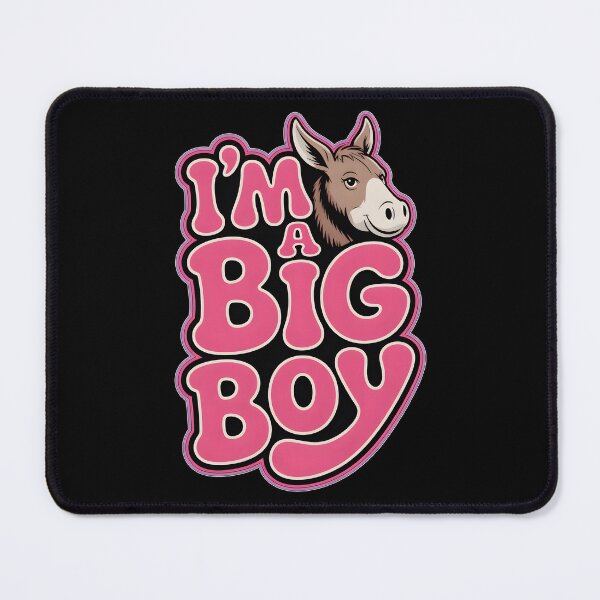 Item preview, I Am A Big Boy - Donkey Typography Cartoon designed and sold by Museum Of Non-Existing Art.