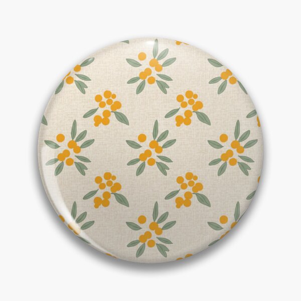 Item preview, Cute Aussie Dot Floral — Yellow Wattle & Green Leaves designed and sold by TroyTheTerrific.