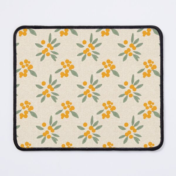 Item preview, Cute Aussie Dot Floral — Yellow Wattle & Green Leaves designed and sold by TroyTheTerrific.