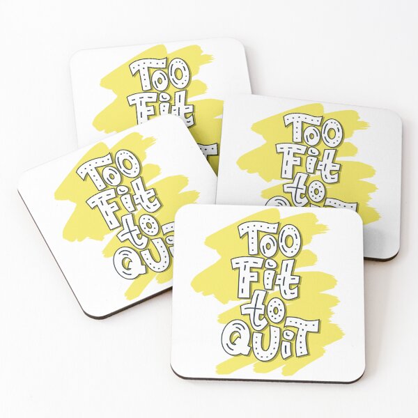 Item preview, Too Fit to Quit – Motivational Fitness Quote Design | Gym Workout Inspiration designed and sold by MUKUND FASHION DESIGN.