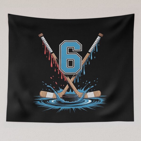 Item preview, Hockey 6 Year Old Ice Cream Drip Youth 6th Birthday designed and sold by NetoGalaxy.