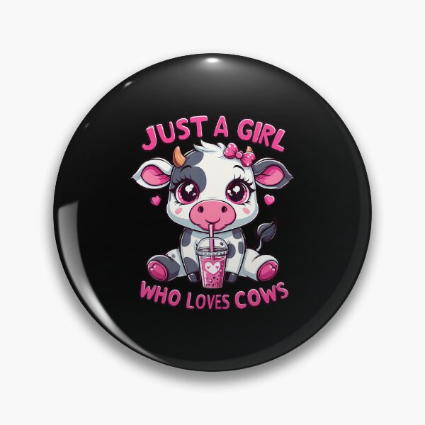 Item preview, Cow Just A Girl Who Loves Cows designed and sold by ChelseaEula.