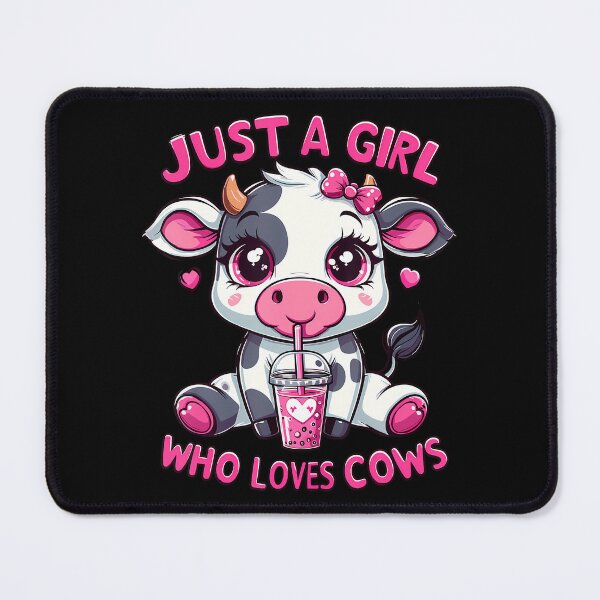 Item preview, Cow Just A Girl Who Loves Cows designed and sold by ChelseaEula.