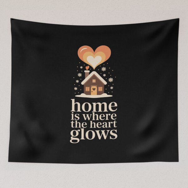 Item preview, Home is Where The Heart Glows Cozy Aesthetic designed and sold by NetoGalaxy.