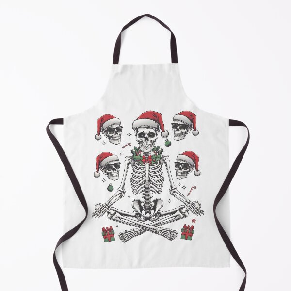 Item preview, Funny Christmas Skeleton Meditation Cartoon Design designed and sold by LunaPixelStudio.