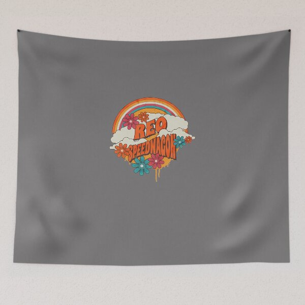 Item preview, RETRO RAINBOW---REO SPEEDWAGON T-SHIRT designed and sold by HerrProt.