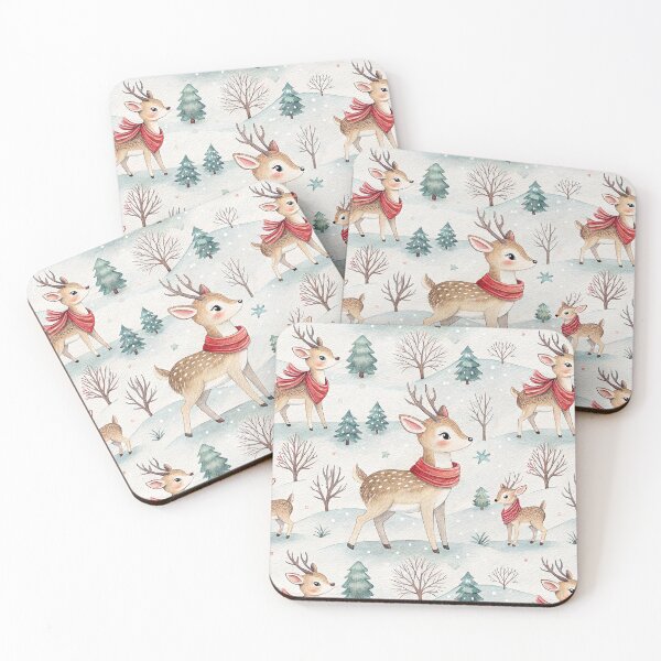 Item preview, Cute watercolor baby reindeer design for Christmas designed and sold by Merrylands Artshop.