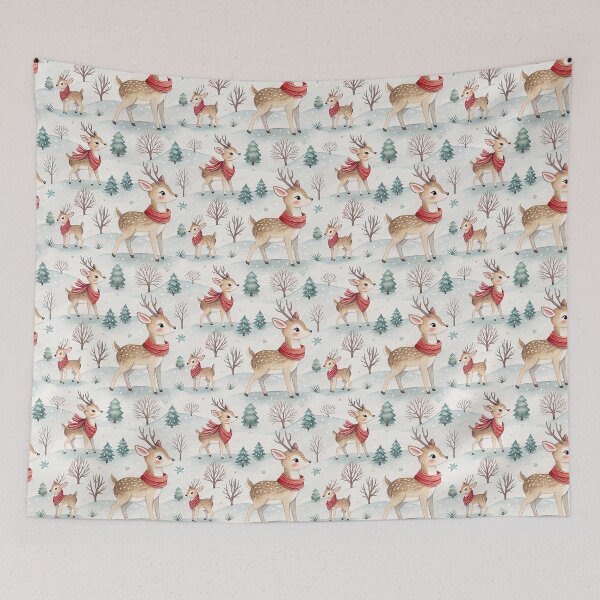 Item preview, Cute watercolor baby reindeer design for Christmas designed and sold by Merrylands Artshop.