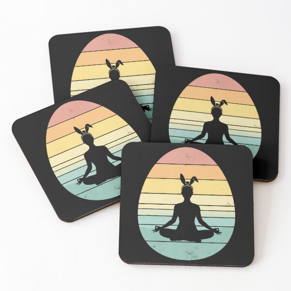 Item preview, Retro Yoga Easter Egg Easter Day Mediation designed and sold by ElaineEsther.