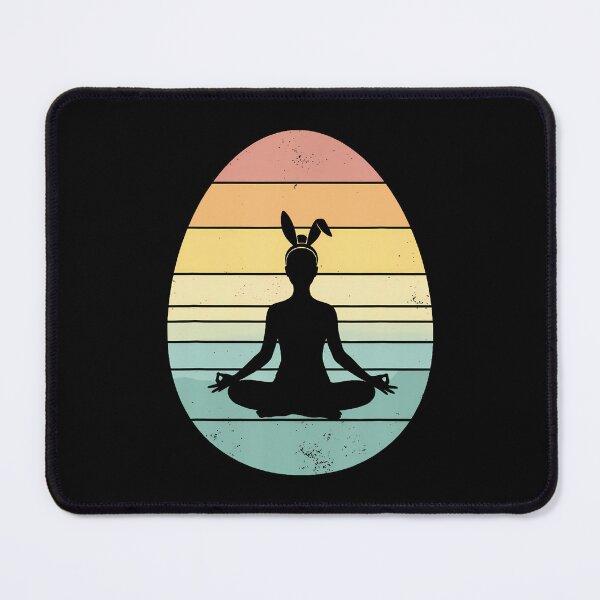 Item preview, Retro Yoga Easter Egg Easter Day Mediation designed and sold by ElaineEsther.