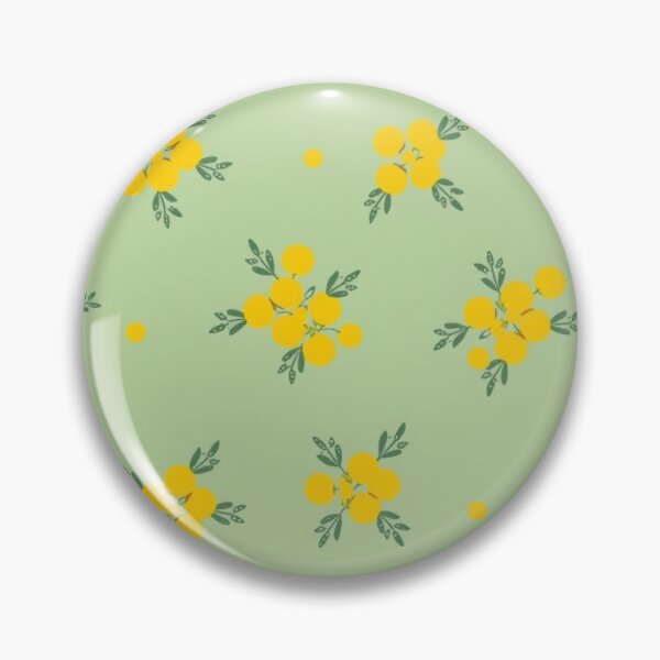 Item preview, Pastel Wattle Pattern — Yellow Aussie Floral on Mint Green designed and sold by TroyTheTerrific.