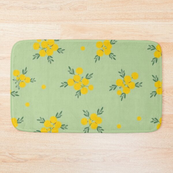 Item preview, Pastel Wattle Pattern — Yellow Aussie Floral on Mint Green designed and sold by TroyTheTerrific.