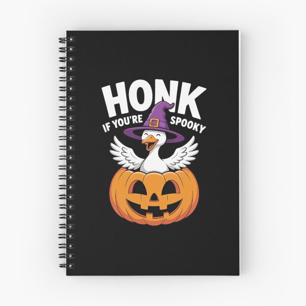 Item preview, Honk If You're Spooky Cute Halloween Goose with Witch Hat designed and sold by NetoGalaxy.