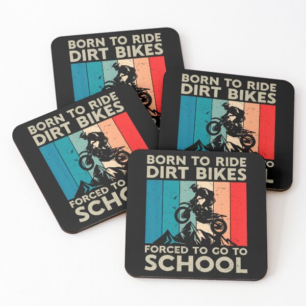 Item preview, Vintage Born To Riding Dirt Bikes Forced Go School Motocross designed and sold by AdrianaDoria.