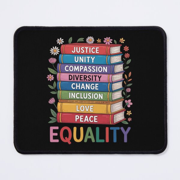 Item preview, Equal Rights Book Flower Equality Peace Love Kindness Book designed and sold by repconomArt.