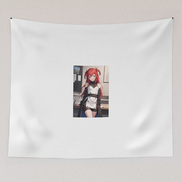 Item preview, Xue Wang World Dai Star Anime Art | Red Hair Actress Idol Theatrical Aesthetic designed and sold by iloveanimechibi.