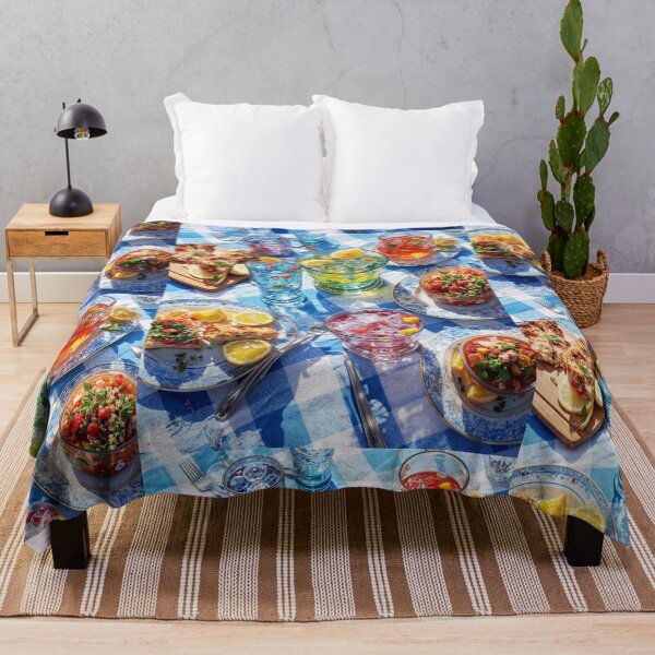 Item preview, Vibrant Summer Picnic – Colorful Food Art with Burgers, Pizza & Lemon Drinks designed and sold by Grafititee.