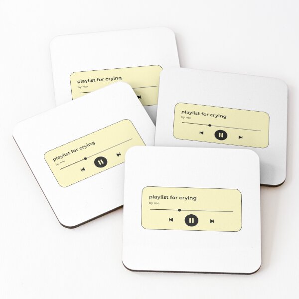 Item preview, playlist for crying (music player) (pastel light yellow version) designed and sold by Hi-kari.