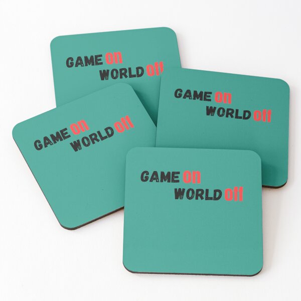 Item preview, Game On World Off - Gamer Mode Typography Design designed and sold by RADesignHub.