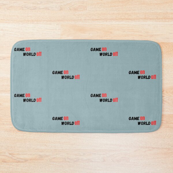 Item preview, Game On World Off - Gamer Mode Typography Design designed and sold by RADesignHub.