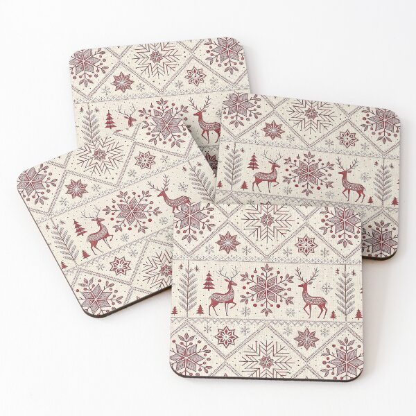 Item preview, Scandinavian Christmas pattern designed and sold by Merrylands Artshop.
