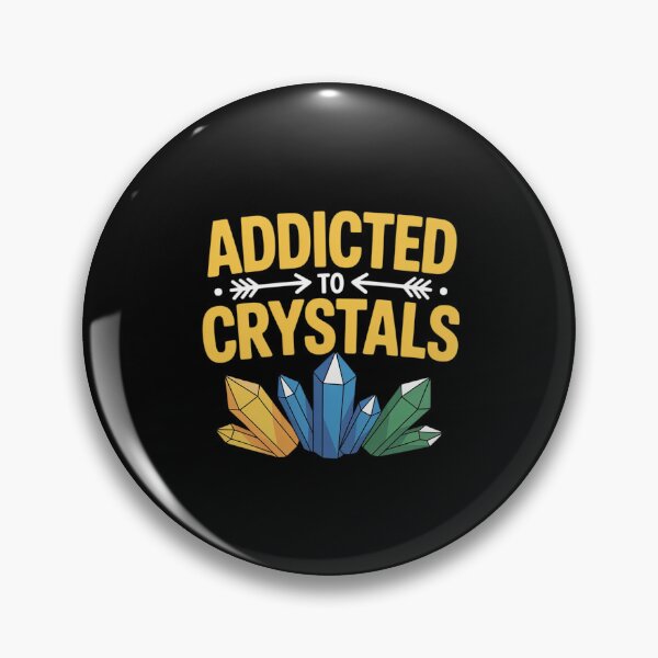 Item preview, Hooked on Crystals Funny Spiritual Hobby designed and sold by NetoGalaxy.