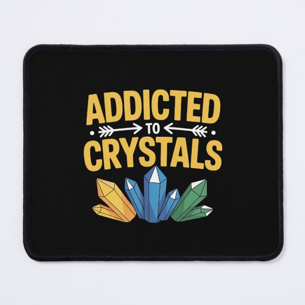 Item preview, Hooked on Crystals Funny Spiritual Hobby designed and sold by NetoGalaxy.