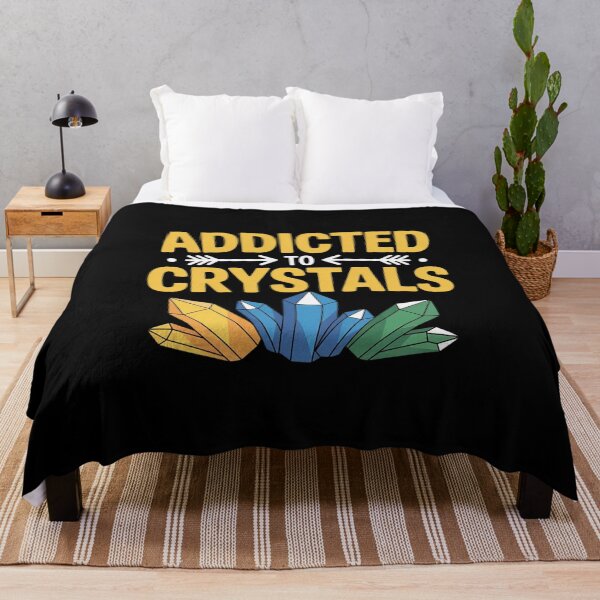 Item preview, Hooked on Crystals Funny Spiritual Hobby designed and sold by NetoGalaxy.