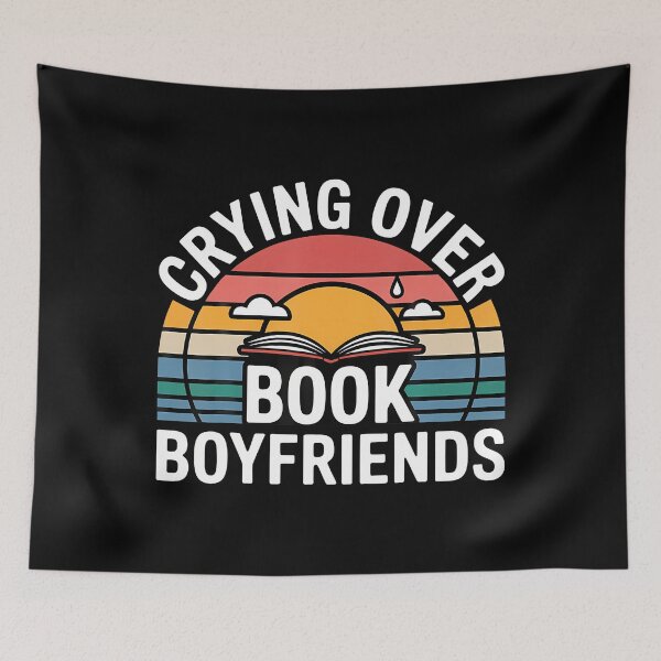 Item preview, Crying Over Book Boyfriends Romance Reading Fiction - designed and sold by AdrianaDoria.