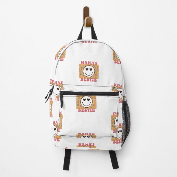 Item preview, Mama's Bestie Checkered Smiley Face | Retro Pink Mom and Daughter Gift designed and sold by HBDStudio.