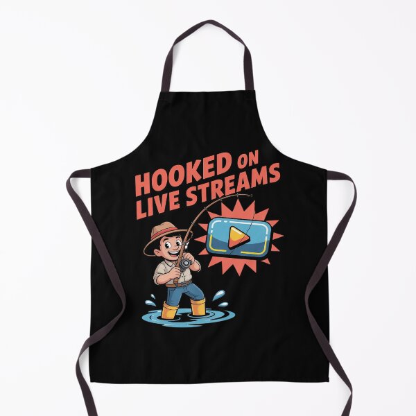 Item preview, Hooked on Live Streams Fishing and Gaming Fun designed and sold by NetoGalaxy.