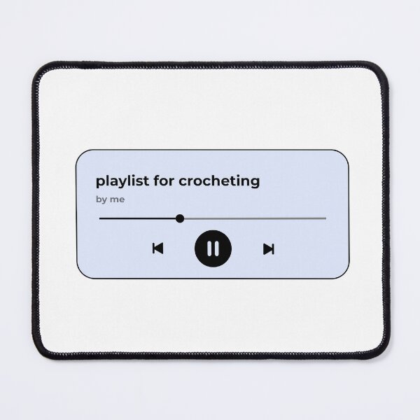 Item preview, playlist for crocheting (music player) (pastel light blue version) designed and sold by Hi-kari.