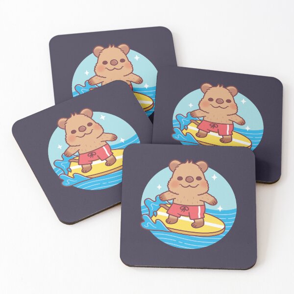 Item preview, Cute Quokka The Waves Beach And Summer designed and sold by rustydoodle.