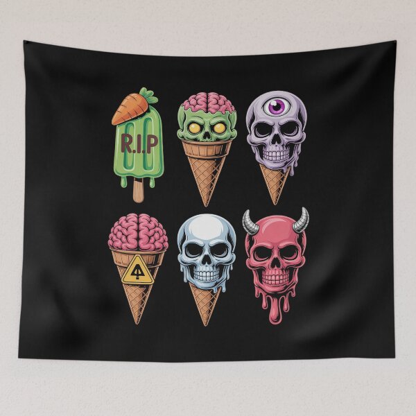 Item preview, Horror Movies Summer Popsicle Halloween Ice Cream Summerween designed and sold by NetoGalaxy.