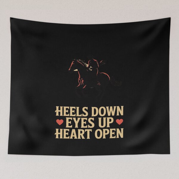 Item preview, Horse Lover Riding Sunset Heels Down Eyes Up Heart Open designed and sold by NetoGalaxy.