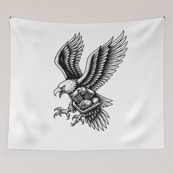 Item preview, Eagle Rising with Mechanical Power designed and sold by VivaThread.