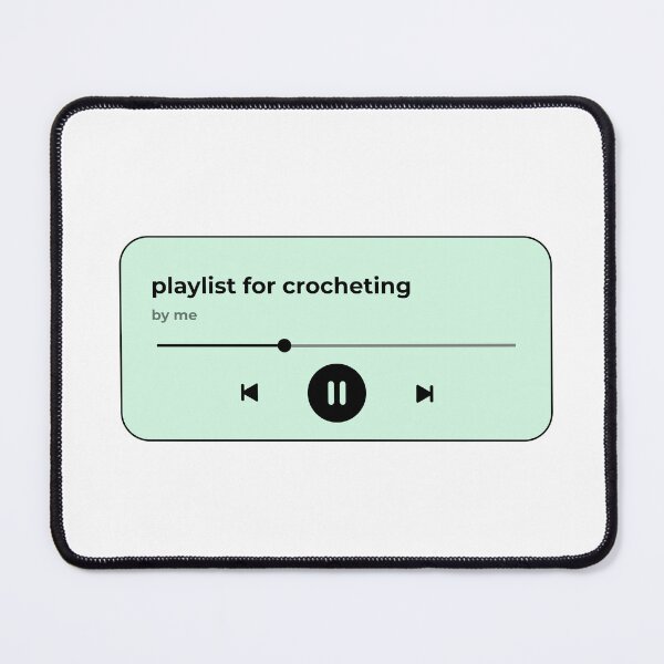 Item preview, playlist for crocheting (music player) (light mint green version) designed and sold by Hi-kari.